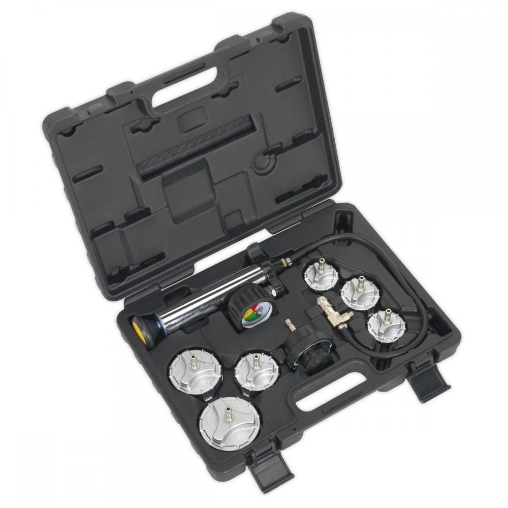 Sealey 7 Piece HGV / LGV Cooling System Pressure Test Kit - Image 1
