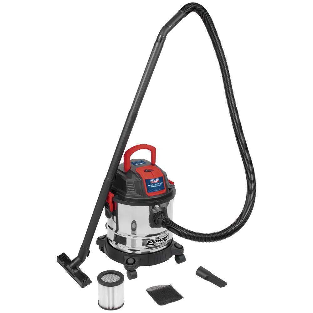 Sealey PC195SD Wet and Dry Vacuum Cleaner / Blower 20L 240v - Image 1