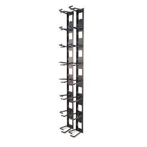APC NetShelter Cable Management Vertical Cable Manager Cable Rings Set of 8 Black 55 mm x 766 mm x 85 mm - Image 1