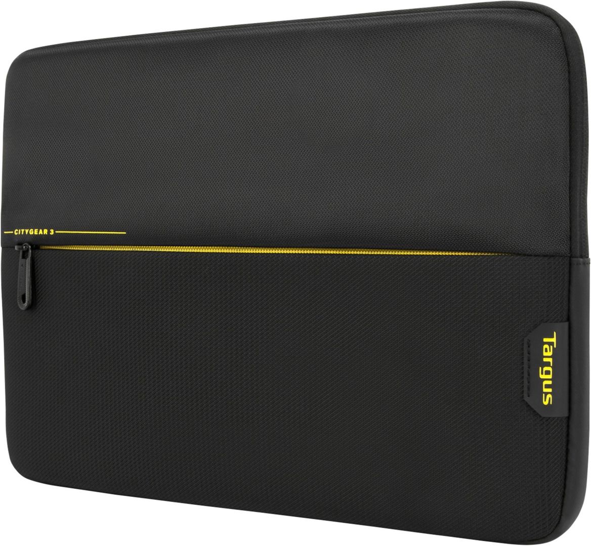 Targus CityGear 3 39.6 cm (15.6") Sleeve case Black Yellow - Image 1