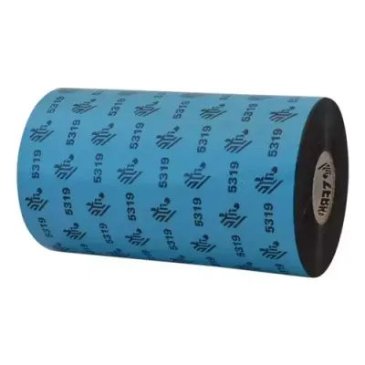 Zebra 5319 performance Wax thermal ribbon 450 m Black - Thumbnail 3