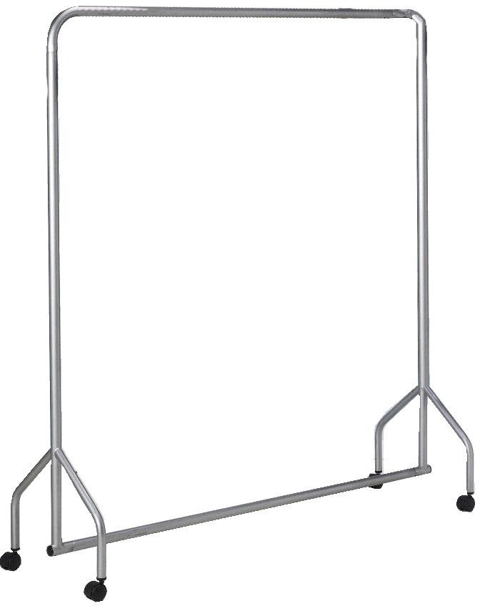Garment Hanging Rail Silver L1830xH1730xD500mm 316937 - Image 1