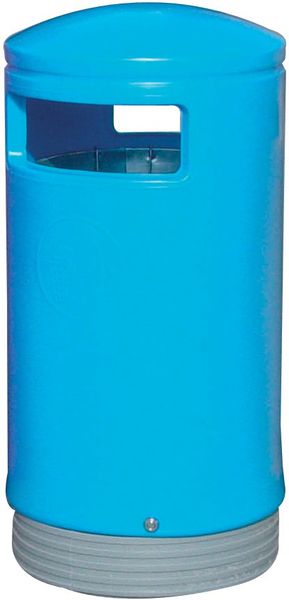 Outdoor Hooded Top Bin 75 Litre Blue 321772