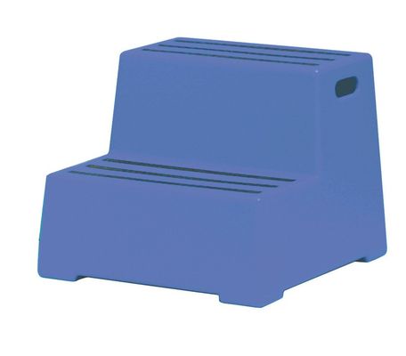 Blue Plastic 2 Tread Safety Step 325095
