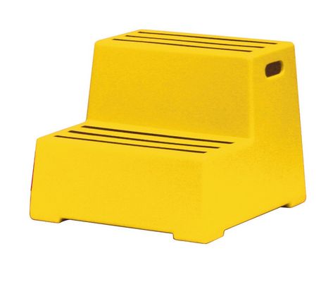 Yellow Plastic 2 Tread Safety Step 325097