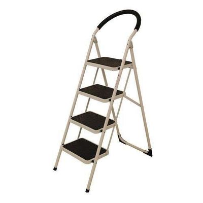 Slingsby Folding 4 Tread Step Ladder 150Kg Capacity (Height to Top Step 950mm) White - 359295 - Thumbnail 2