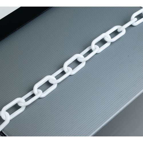 8mm Chain 25m Long Plastic White 360077 - Image 1