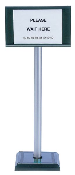 PVC Post 110cm with Sign A4 Holder 370445