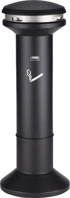 Silver and Black High Capacity Smoking Ash Stand 370785 - Image 1