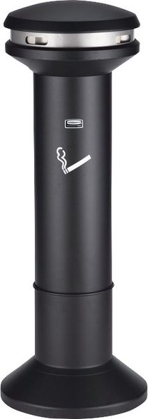 Silver and Black High Capacity Smoking Ash Stand 370785
