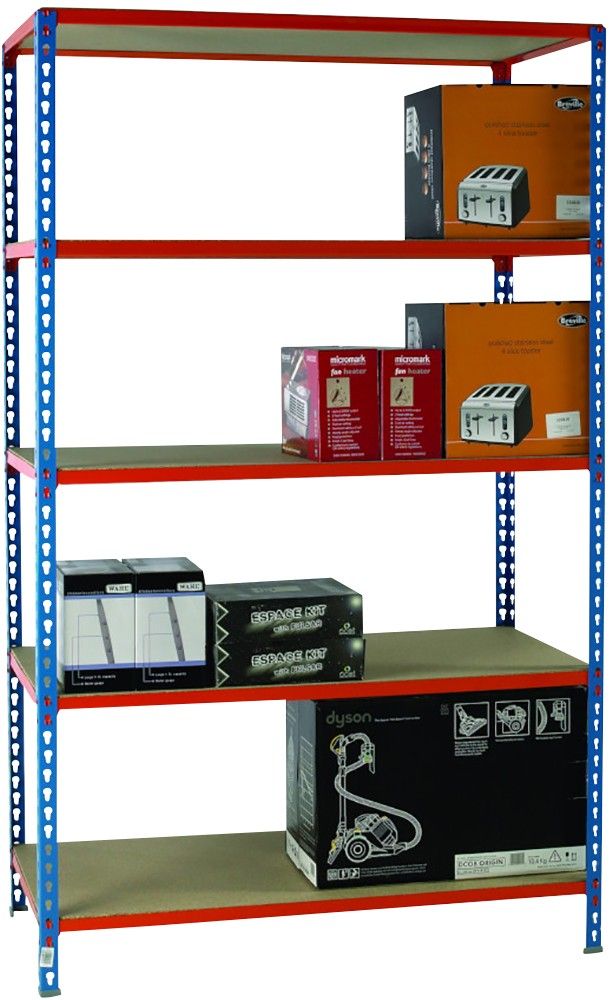 Standard Duty Painted Orange Shelf Unit Blue 378985 - Image 1