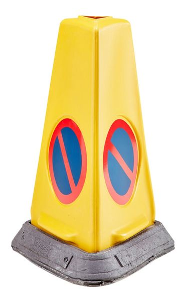 Yellow No Waiting Sand-Weighted Warning Cone JAD081-120-254