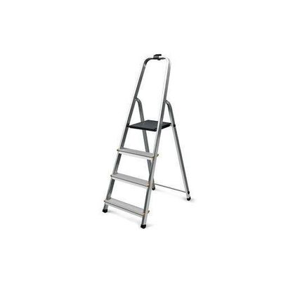 Slingsby Aluminium 4 Tread Platform Step Ladder (Platform Sits 770mm Above The Floor) 150Kg Capacity - 405006 - Thumbnail 2