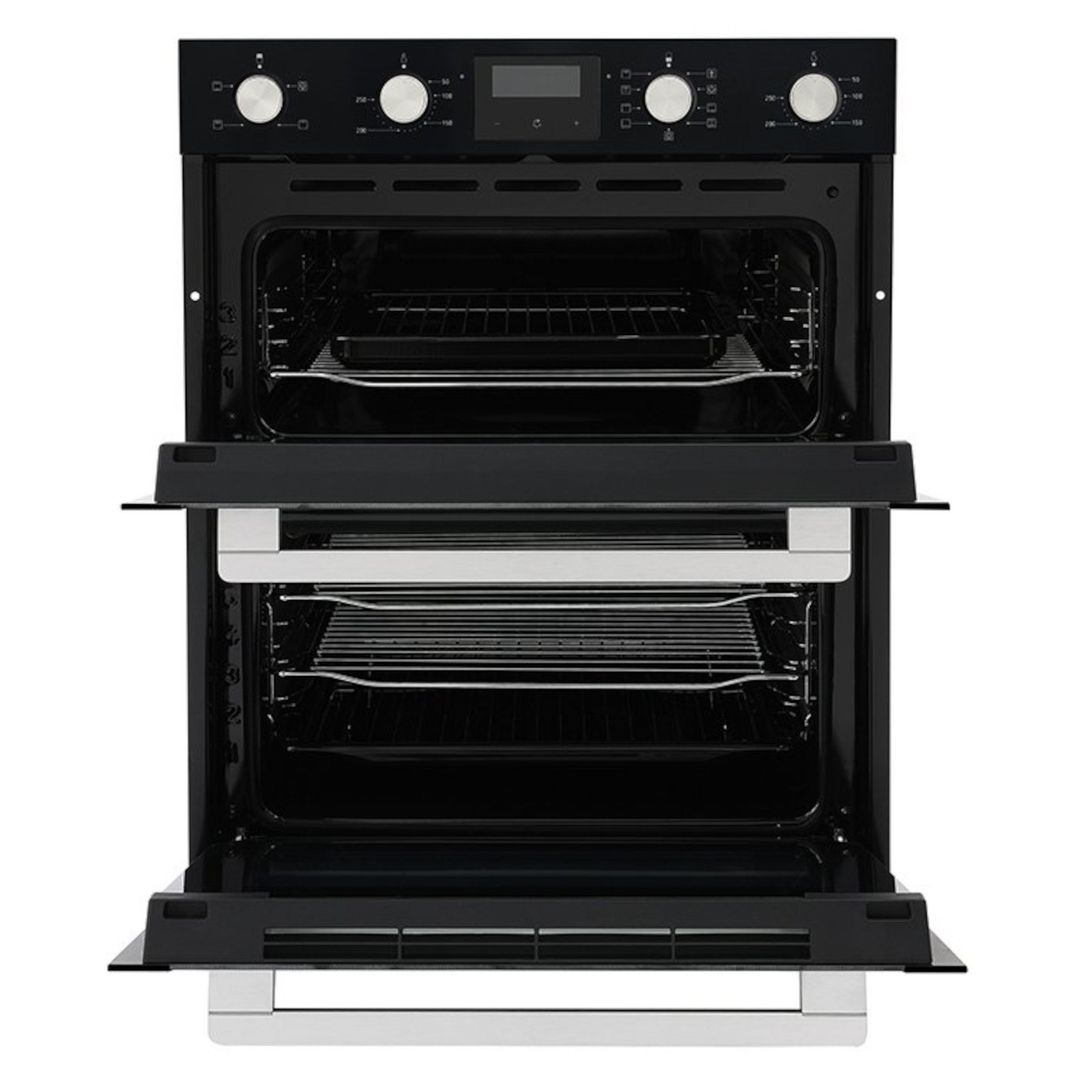 BELLING BEL BI703MFC Electric Double Oven - Black, Black - Image 1