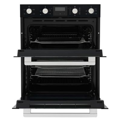 BELLING BEL BI703MFC Electric Double Oven - Black, Black
