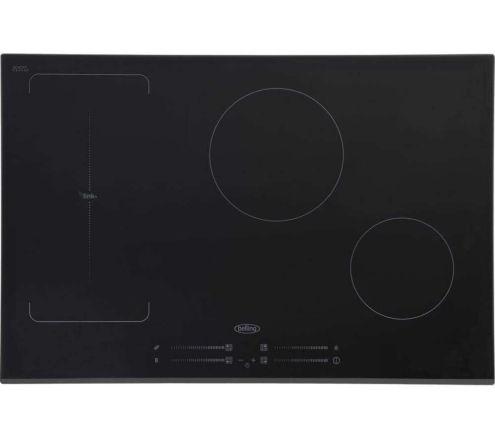 BELLING IHL773 77 cm Electric Induction Hob - Black, Black - Image 1