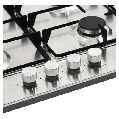 BELLING GHU603RI STA 60 cm Gas Hob - Stainless Steel, Stainless Steel