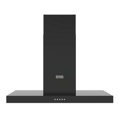 STOVES Sterling 100T Flat Chimney Cooker Hood - Black, Black