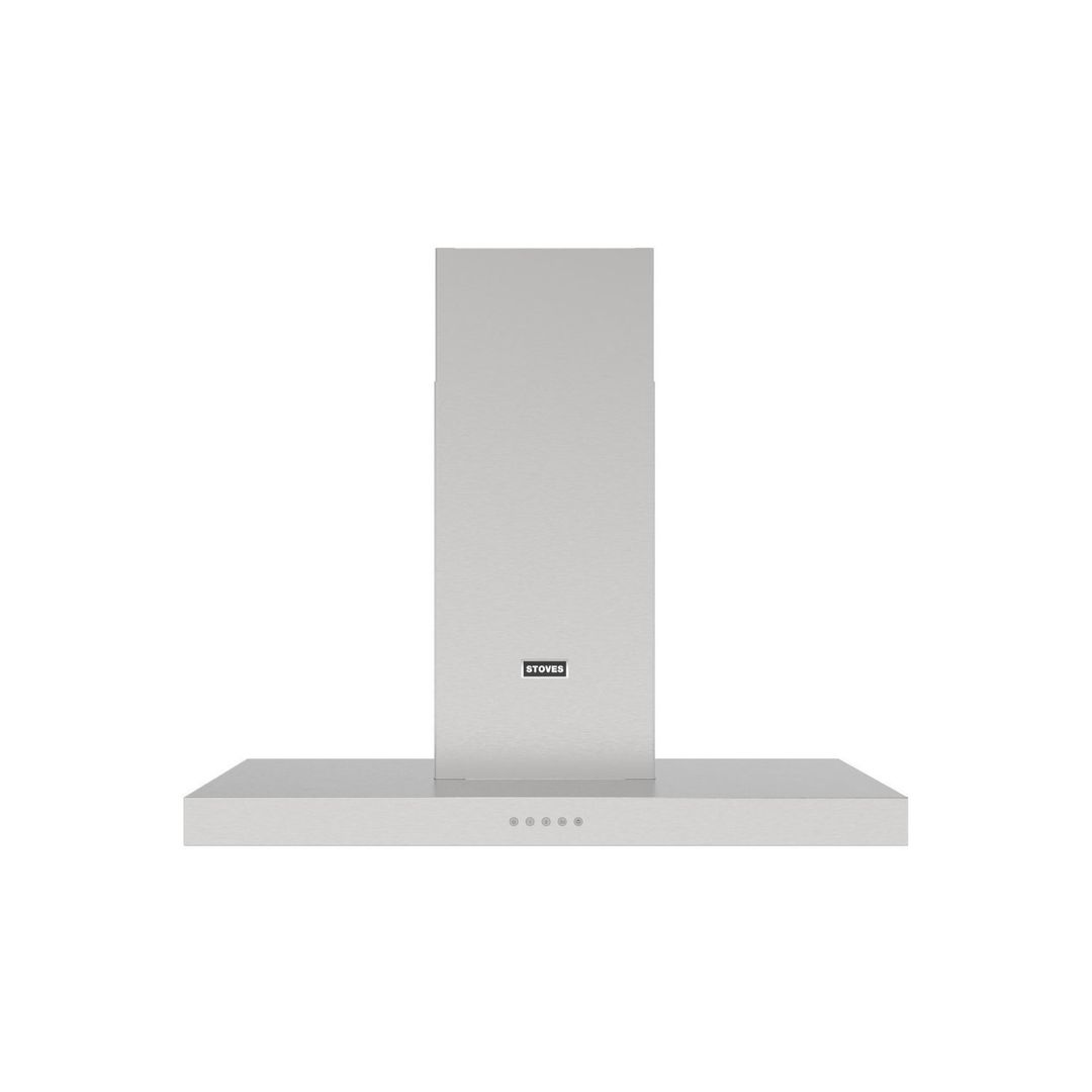 Stoves STERLING CHIM100TSTA 100cm Flat Chimney Hood - STAINLESS STEEL - Image 1