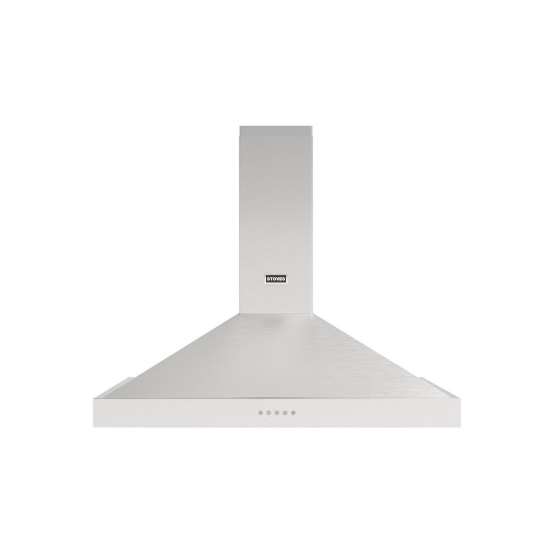 Stoves STERLING CHIM100PYRSTA 100cm Chimney Hood - STAINLESS STEEL - Image 1