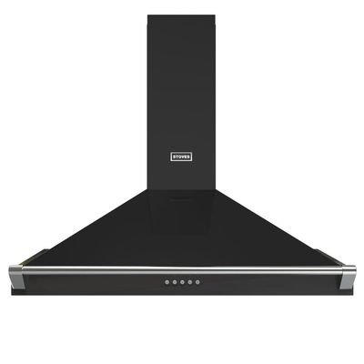 STOVES Richmond 90PYR Chimney Cooker Hood - Black, Black