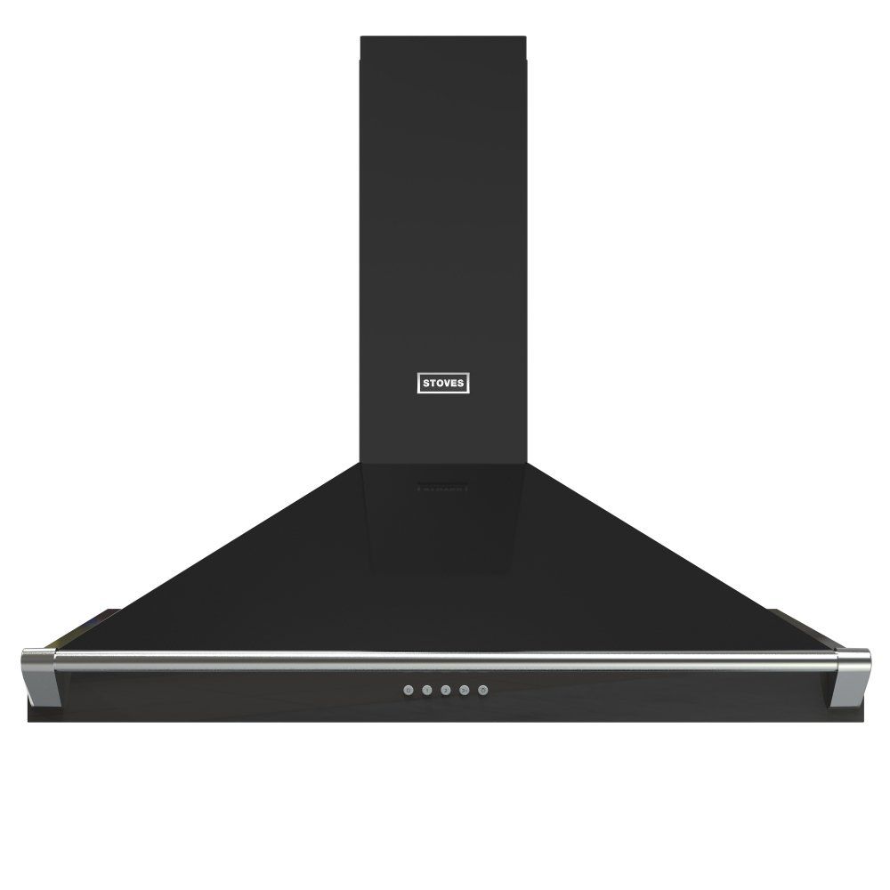 STOVES Richmond 100PYR Chimney Cooker Hood - Black, Black - Image 1
