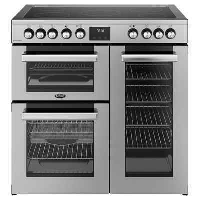 Belling Cookcentre 90cm Electric Range Cooker - Stainless Steel