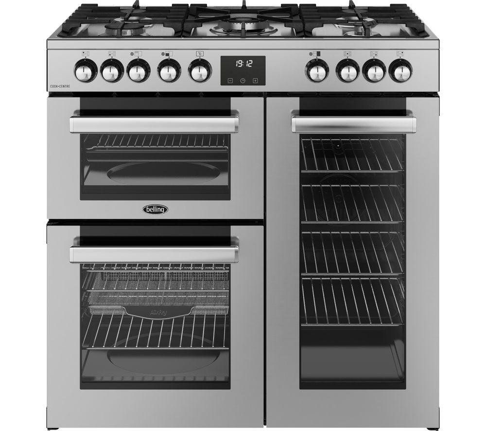 Belling BEL RCA COOKCENTRE 90DF STA 11794 90cm Dual Fuel Range Cooker - STAINLESS STEEL - Image 1