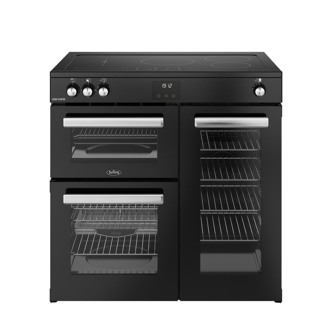 Belling BEL RCA COOKCENTRE 90EI BLK 11795 90cm Induction Range Cooker - BLACK - Image 1