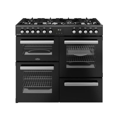 Belling BEL RCA COOKCENTRE 100DF BLK 11799 100cm Dual Fuel Range Cooker - BLACK