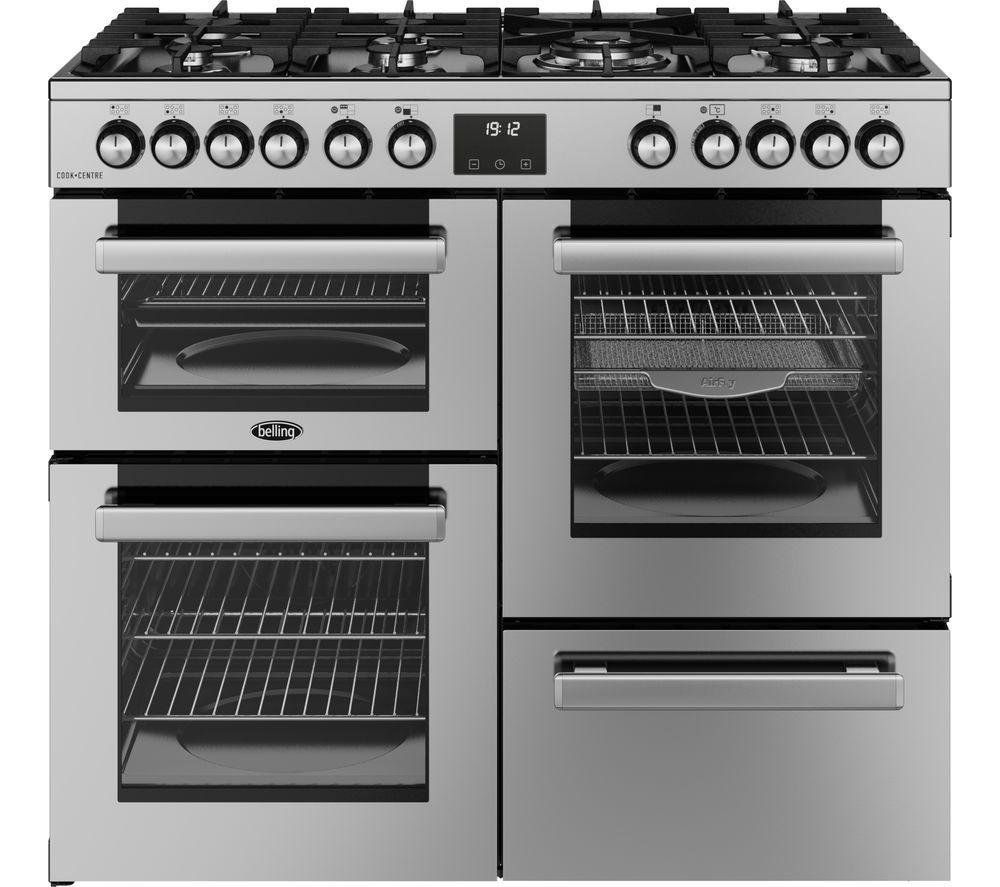 Belling BEL RCA COOKCENTRE 100DF STA 11800 100cm Dual Fuel Range Cooker - STAINLESS STEEL - Image 1