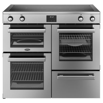 BELLING Cookcentre 100Ei Electric Induction Range Cooker - Stainless Steel & Chrome, Stainless Steel