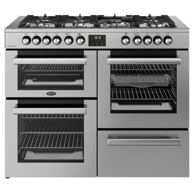 Belling Cookcentre 110cm Dual Fuel Range Cooker - Stainless Steel