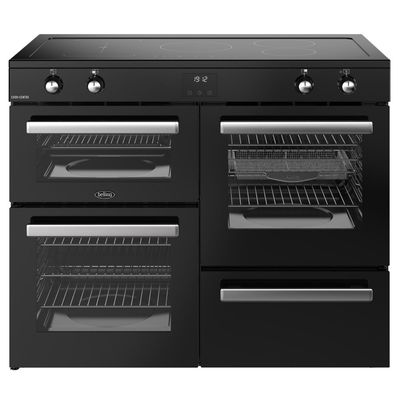 Belling Cookcentre 110cm Electric Induction Range Cooker - Black