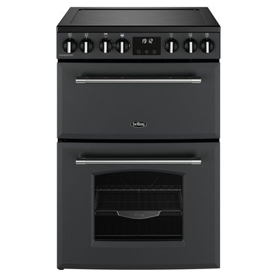BELLING Farmhouse 60E Electric Ceramic Cooker - Anthracite & Chrome, Black