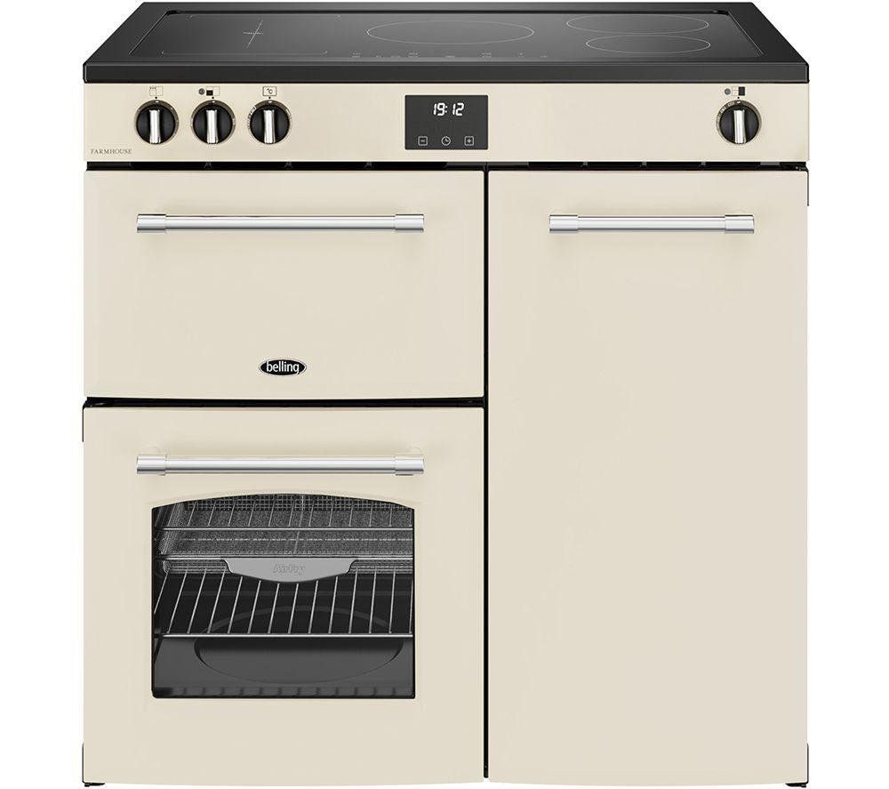 Belling BEL RCA FARMHOUSE 90EI CRM 11824 90cm Induction Range Cooker - CREAM - Image 1