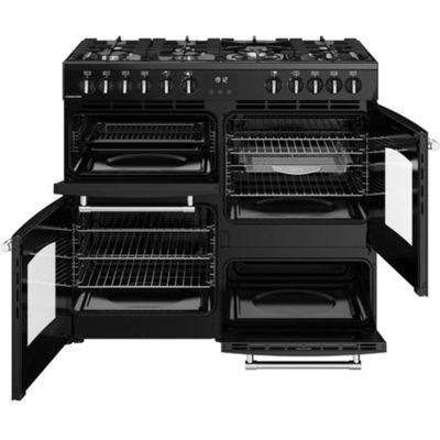 Belling BEL RCA FARMHOUSE 100DF BLK 11829 100cm Dual Fuel Range Cooker - BLACK