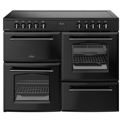 Belling Farmhouse 110cm Electric Range Cooker - Black