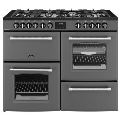 Belling Farmhouse 110cm Dual Fuel Range Cooker - Grey