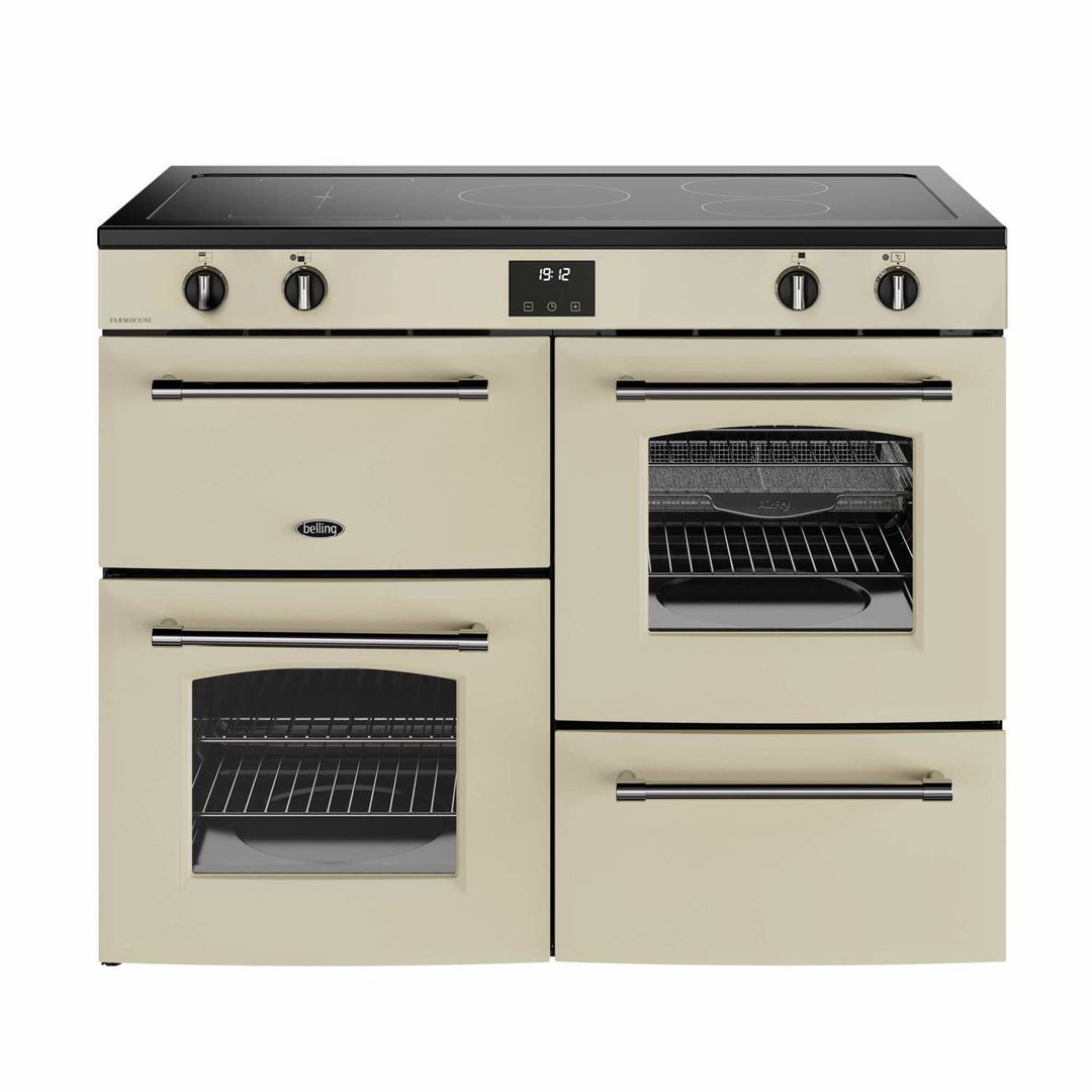 Belling BEL RCA FARMHOUSE 110EI CRM 11842 110cm Induction Range Cooker - CREAM - Image 1