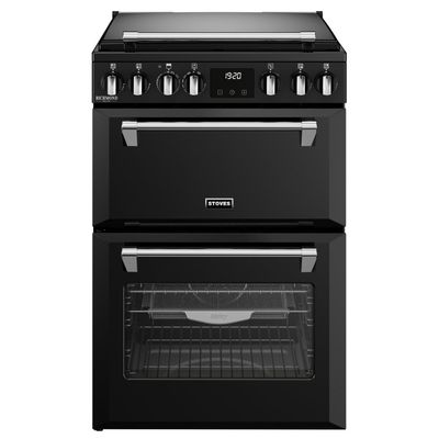 STOVES ST DX MRA RICH 60DF 60 cm Dual Fuel Range Cooker - Black, Black