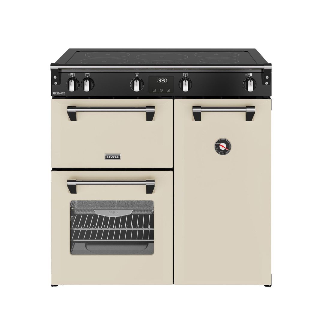 Stoves Richmond 90cm Electric Induction Range Cooker - Cream - Image 1
