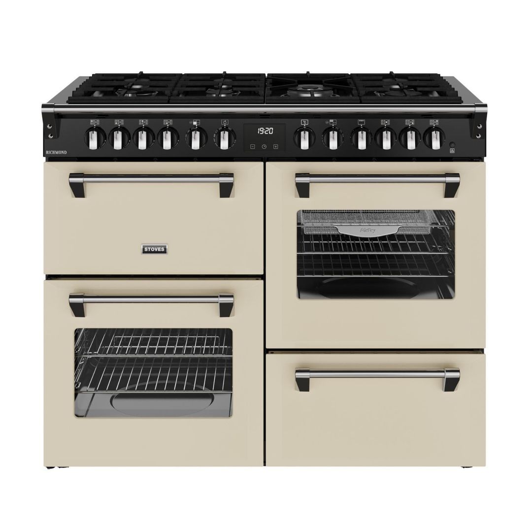 Stoves ST RCA RICH 110DF CRM 11863 Richmond 110cm Dual Fuel Range Cooker - CREAM - Image 1