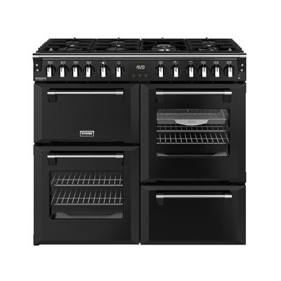 Stoves ST DX RCA RICH 100DF BLK 11871 Richmond DX 100cm Dual Fuel Range Cooker - BLACK