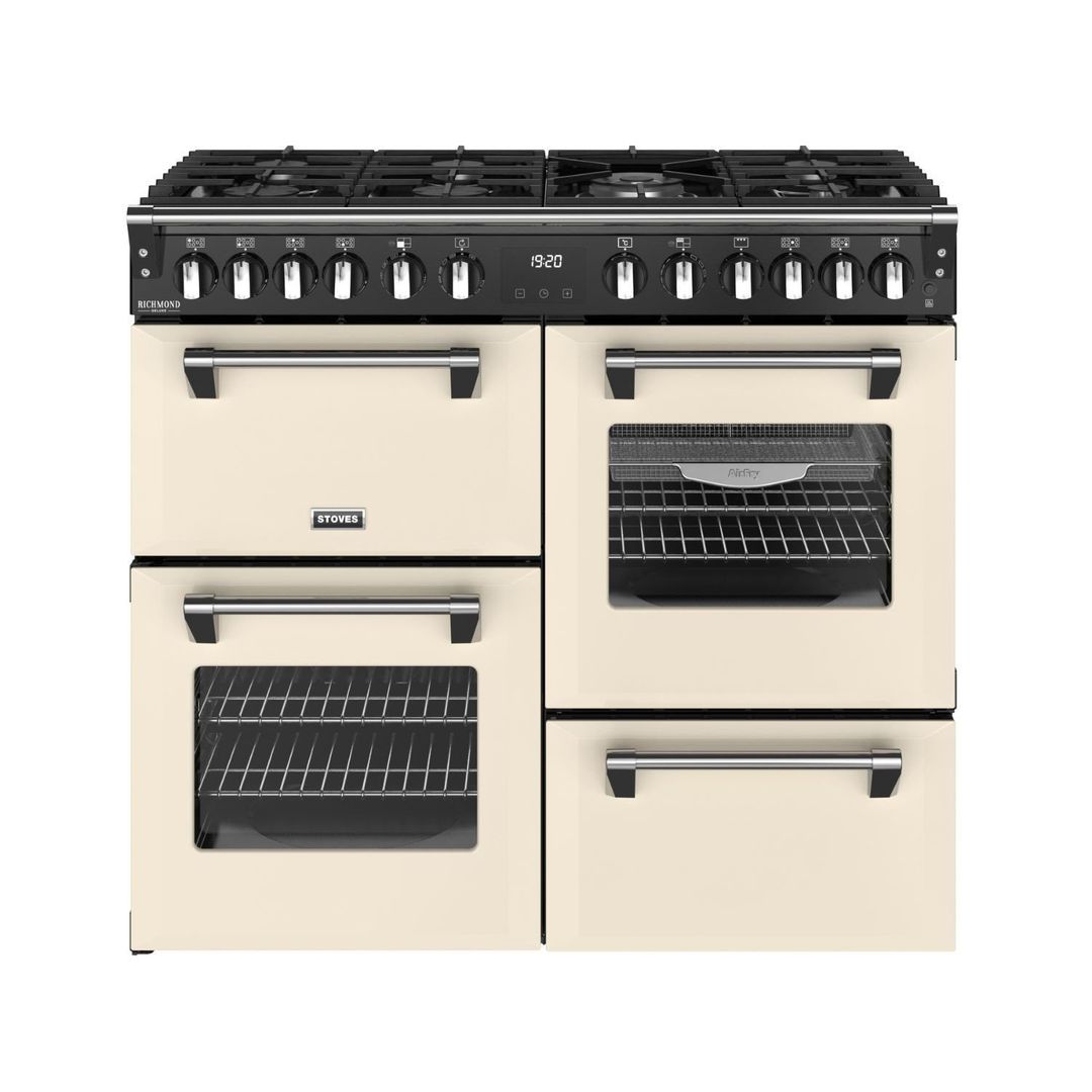 Stoves ST DX RCA RICH 100DF CRM 11872 Richmond DX 100cm Dual Fuel Range Cooker - CREAM - Image 1