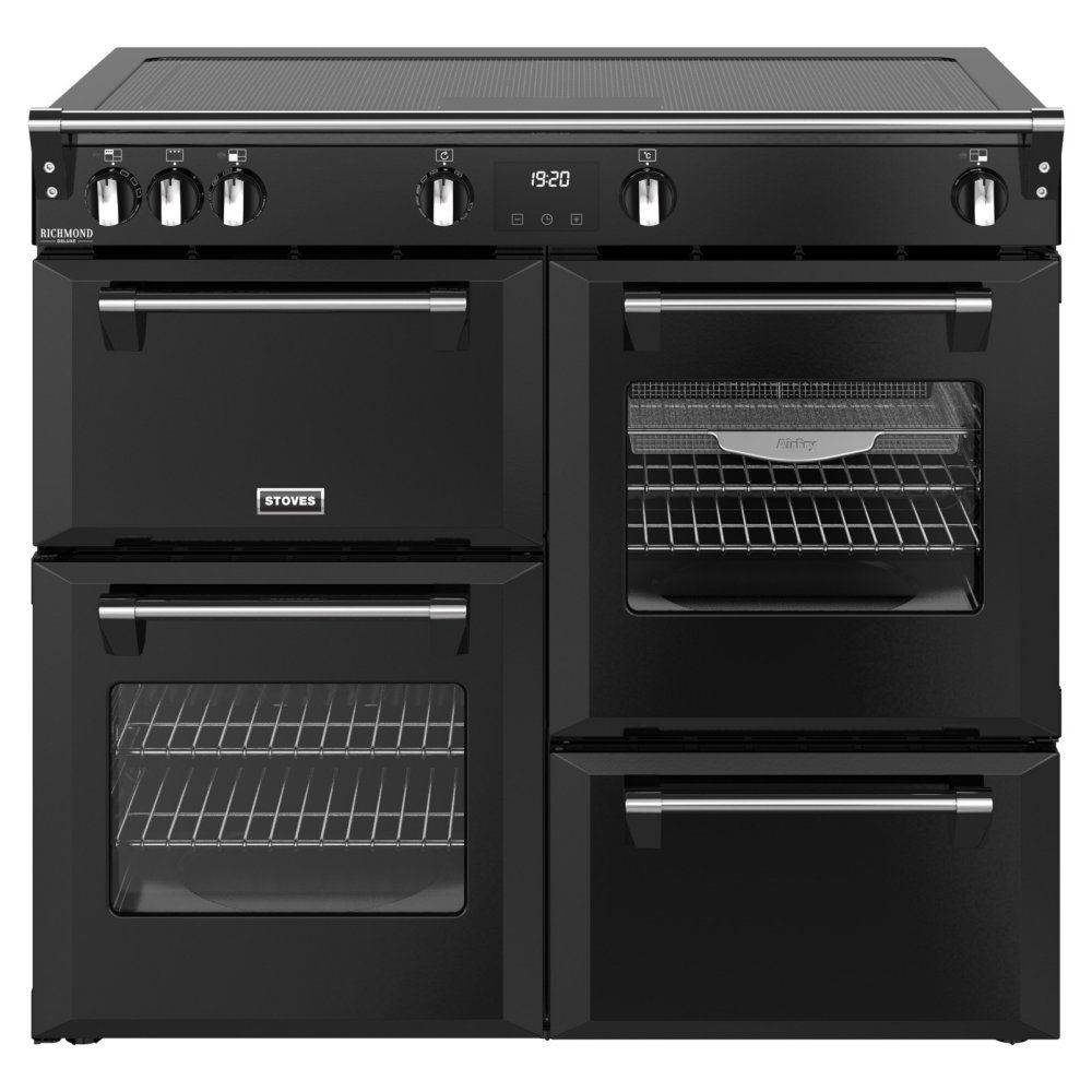 Stoves Richmond DX 100cm Electric Induction Range Cooker - Black - Image 1