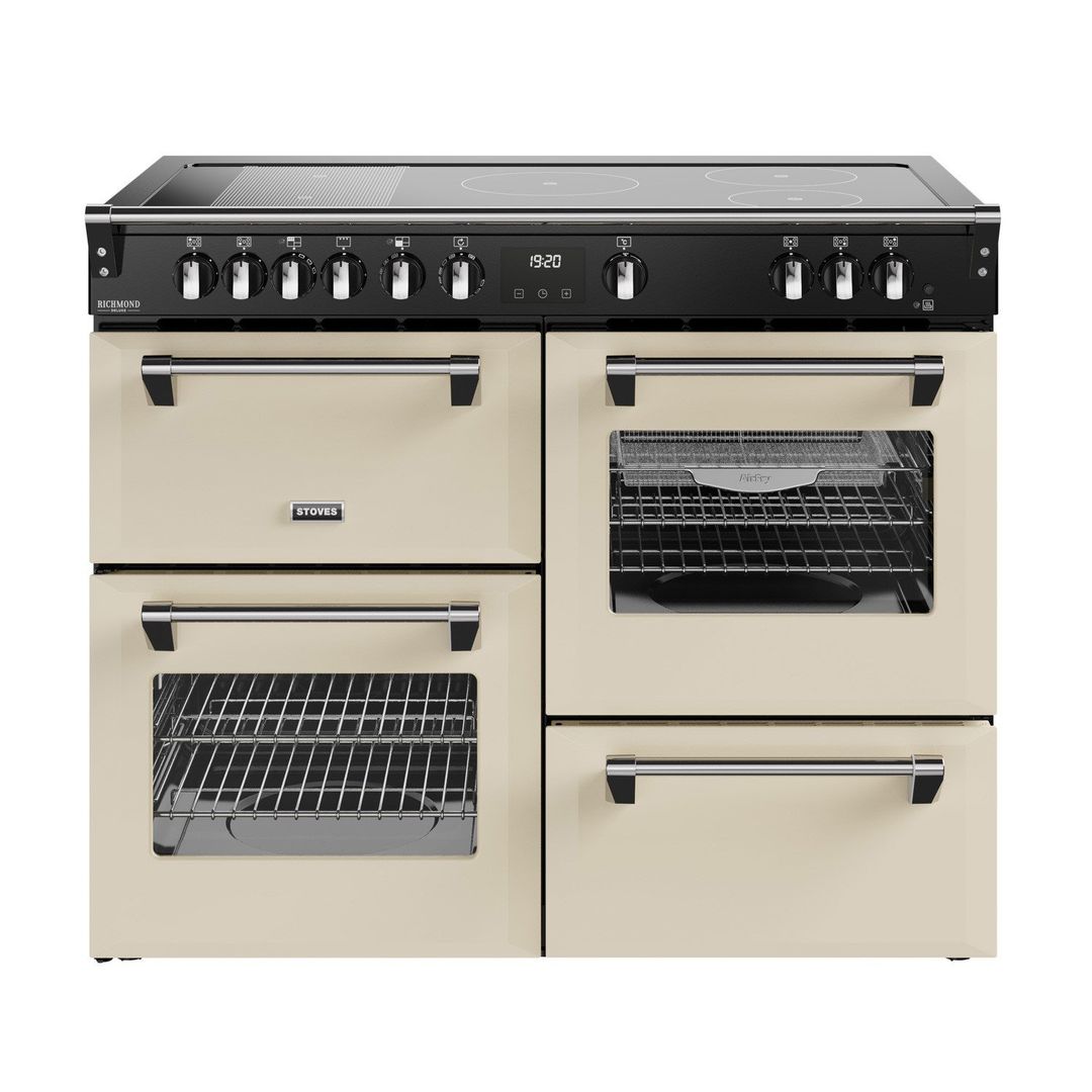 Stoves Richmond DX 110cm Electric Induction Range Cooker - Cream - Image 1