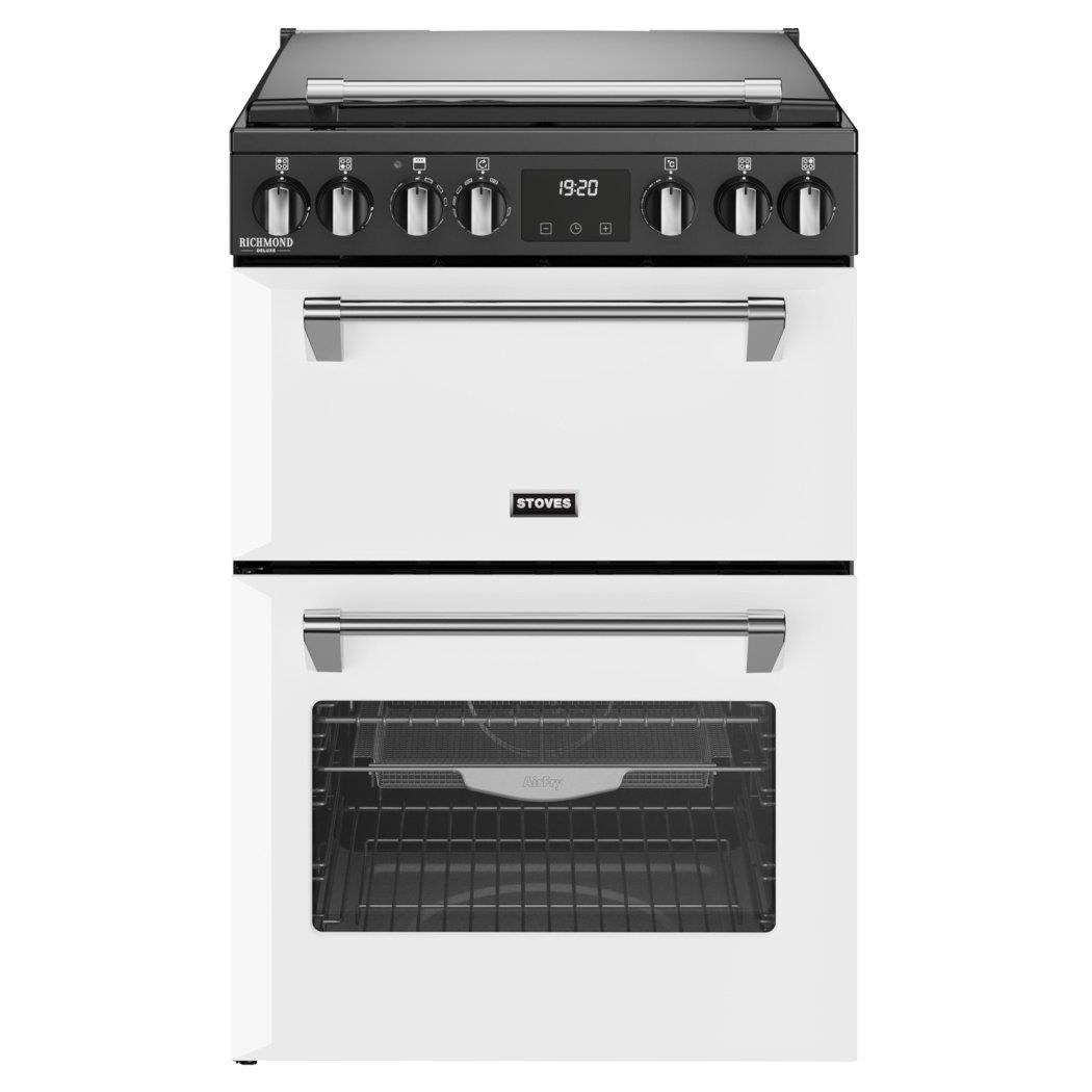 Stoves Richmond DX 60cm Dual Fuel Cooker - Ice White - Image 1