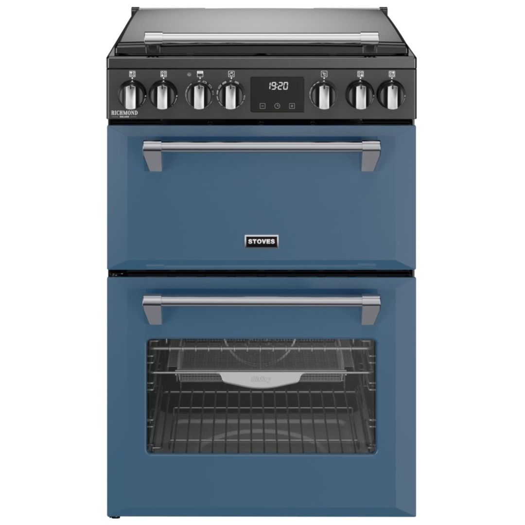 Stoves ST DX MRA RICH 60DF TWB 60cm Dual Fuel Mini Range Cooker 11994 - TWILIGHT BLUE - Image 1