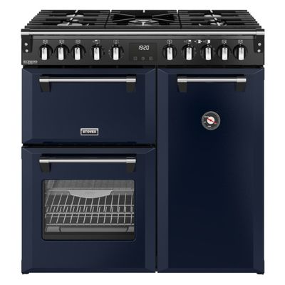 Stoves ST DX RCA RICH 90DF MBL 12006 Richmond DX 90cm Dual Fuel Range Cooker - MIDNIGHT BLUE